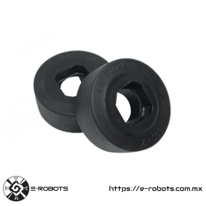 BaneBots Wheel, 2" x 0.8", Hub Mount, 60A, Black