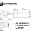 Motor Silverback (5:1) Seguidor De Linea - Imagen 3